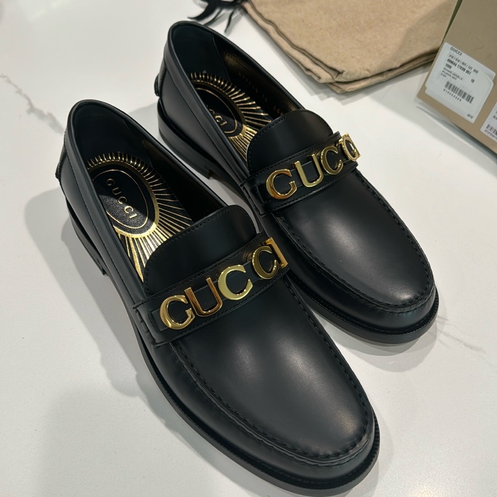 Gucci Men’s Loafers: millennial robot black size 10